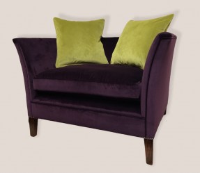 Textured weave love seat